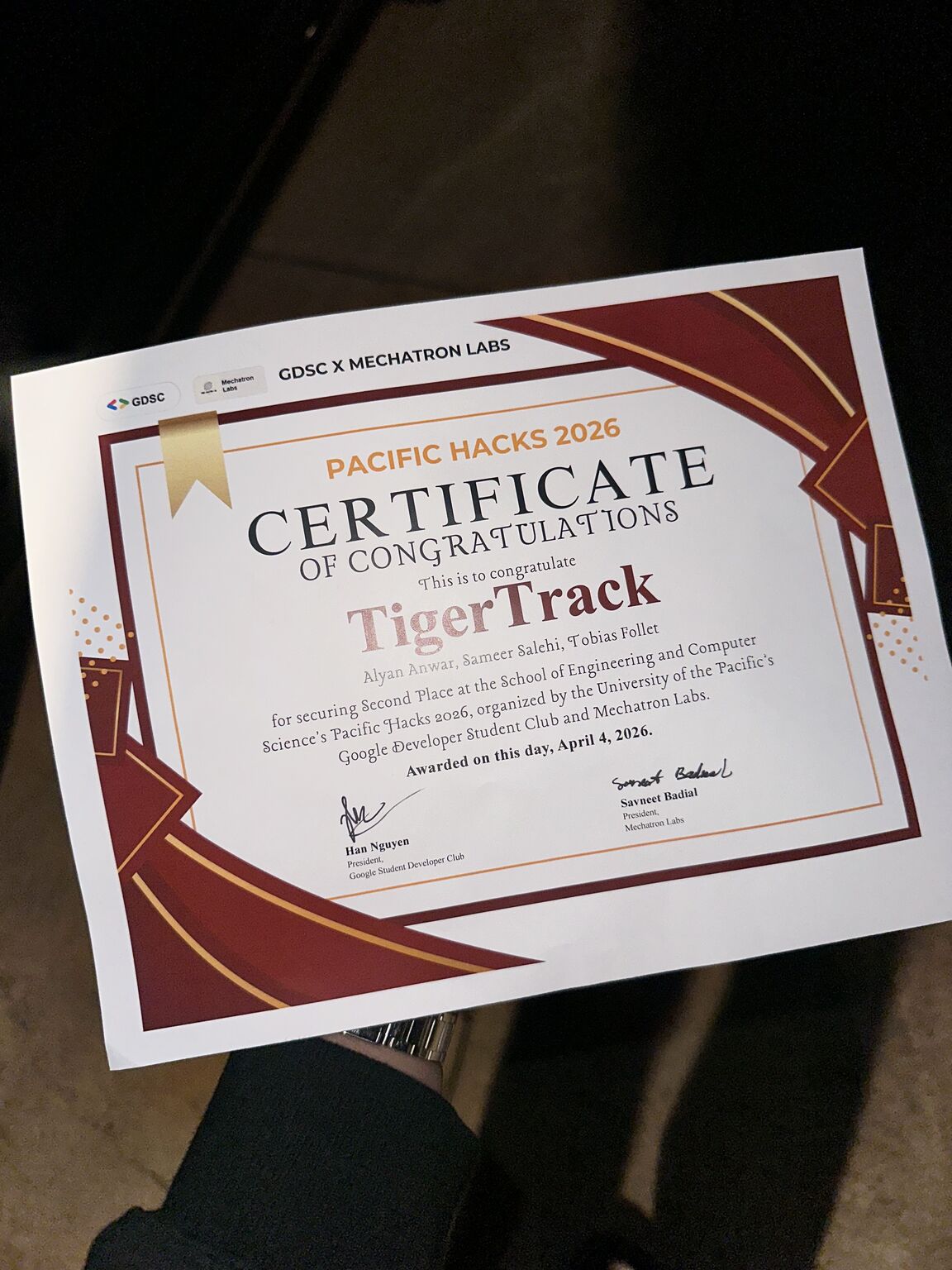 TigerTrack — Tiger Advisor chatbot